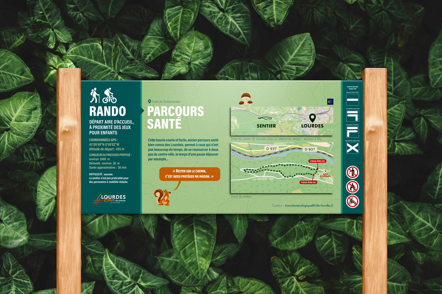 Panneaux de randonnées Pierre Artou